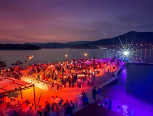 Event on the beach in Dubrovnik