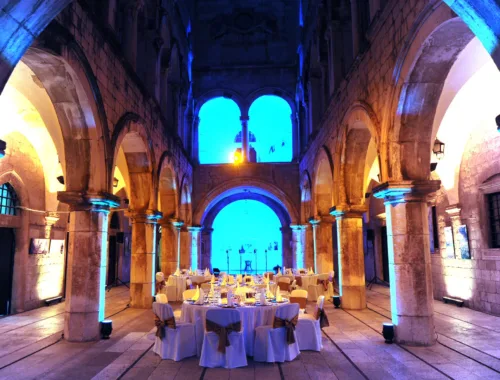 Gala dinner in Sponza palace in Dubrovnik