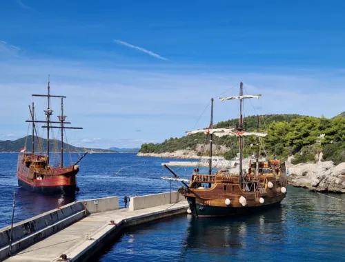 Karaka and Tirena, historical ships in Dubrovnik